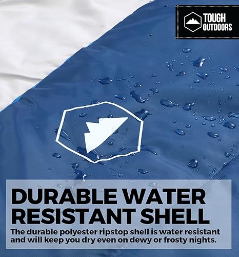 Miniatura 7 de Saco de dormir extra grande para todas las estaciones saco de dormir para adultos y saco de dormir de campamento para clima frío y verano saco de