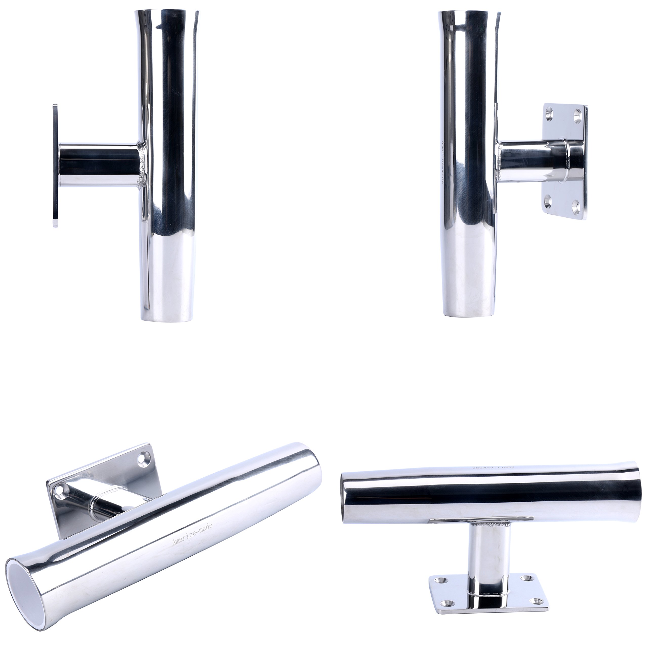 90 Degree Rod Holder Amarine Made Wall Mounted Stainless Steel