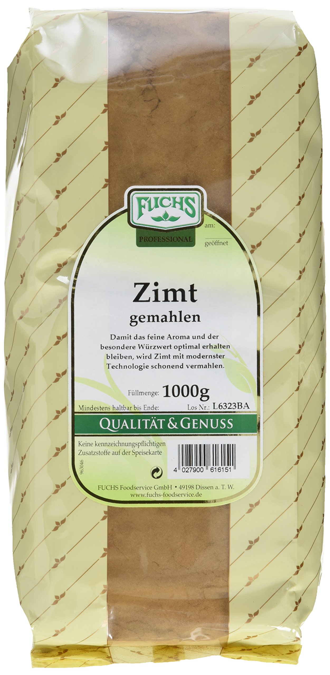 FUCHS Zimt gemahlen, 3er Pack (3 x 1 kg)