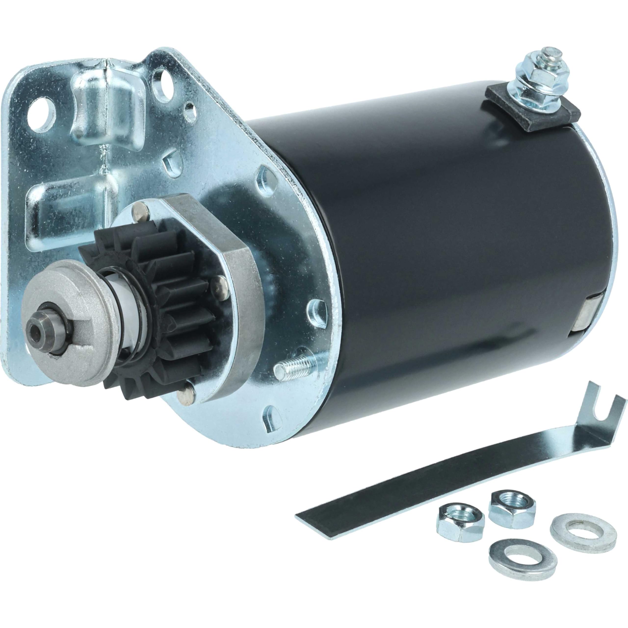 vhbw Motorino di avviamento sostituisce BRIGGS & STRATTON 394943, 490420, 399169 per motore - avviatore con 16 denti, pignone in plastica, 12 V