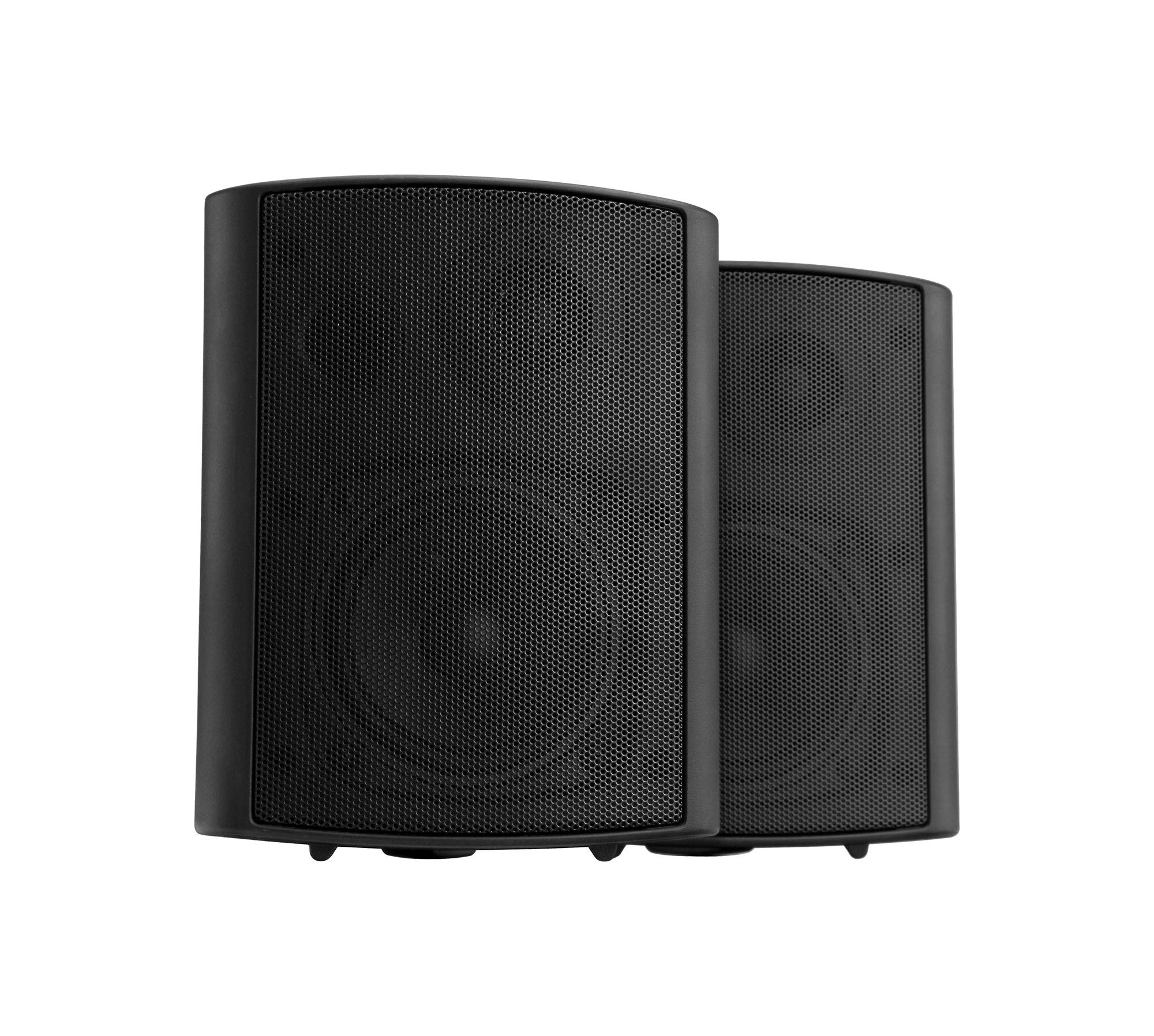 Pronomic USP-430 BK HiFi Wandlautsprecher Paar - 2-Wege Lautsprecher Boxen im Set - Ideal für Gastronomie und Terrasse - inklusive Wandhalterung zur Befestigung - 120W Leistung - schwarz