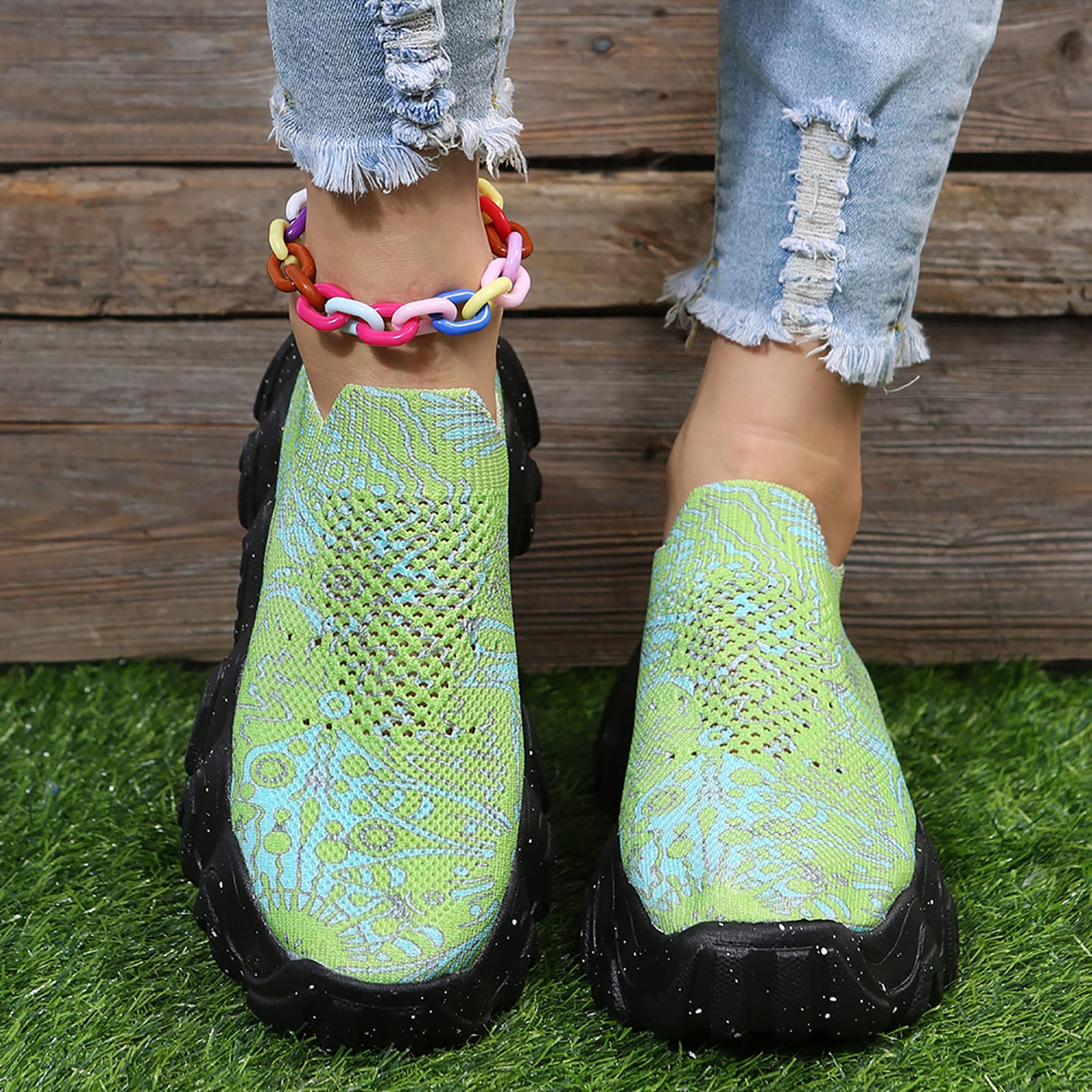 Laufsportschuhe Damen Sportschuhe Mesh atmungsaktiv Freizeitschuhe Walkingschuhe Schnür Joggingschuhe Damenschuhe Rutschfest Sneaker Flache Schuhe Leichtgewichts Straßenlaufschuhe
