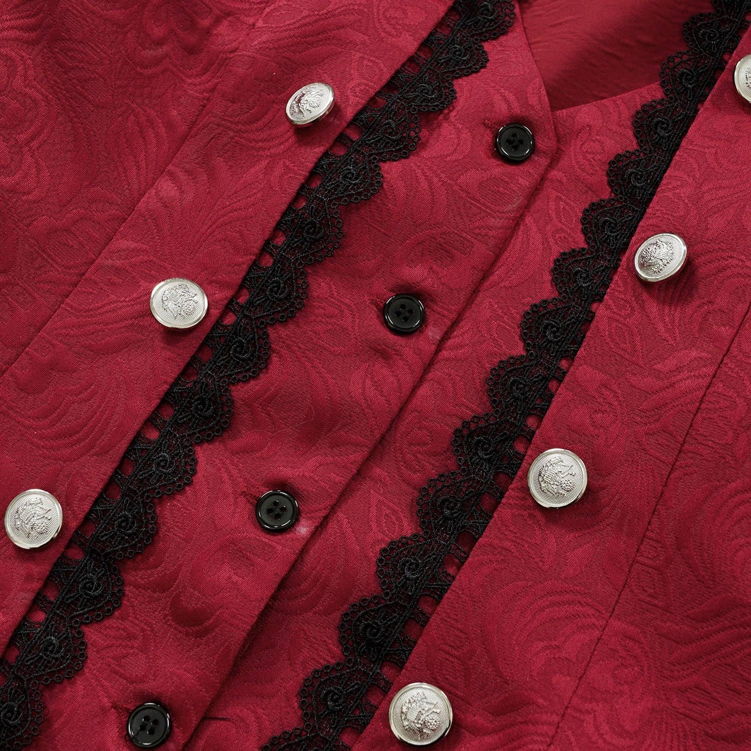 Rainday Women's Steampunk Pirate Jacket Medieval Gothic Tailcoat Victorian coat Costume - Image 5