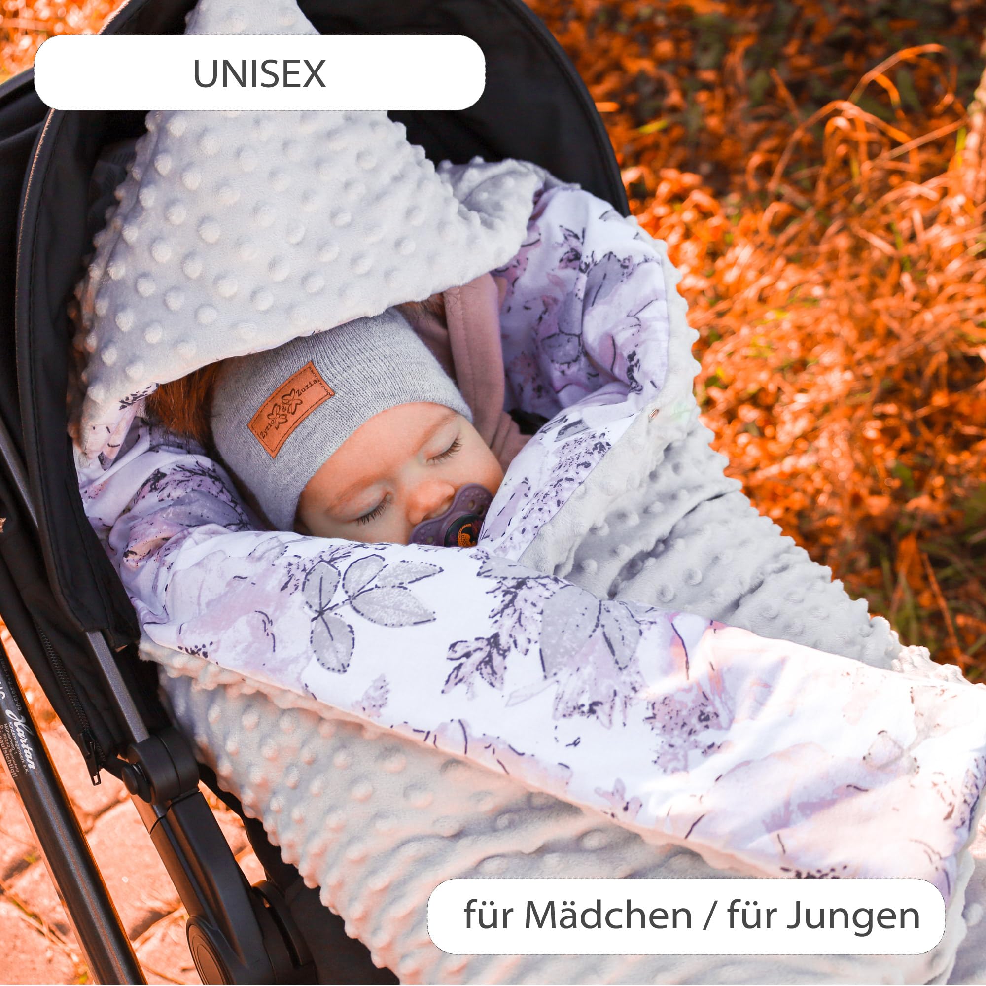 Coperta Sacco Ovetto Per Neonato 90x90 Cm - Per Passeggino E Seggiolino Auto, Lavabile, 0-6 Mesi - Foto 6