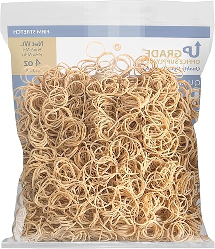 Miniatura 5 de Upgrade Office Supply UPG23710 Bandas de goma, tamaño #10 (1-14 x 116"), bolsa de 14 libras, aprox. 925 bandas, crepe natural, fabricado en EE. UU