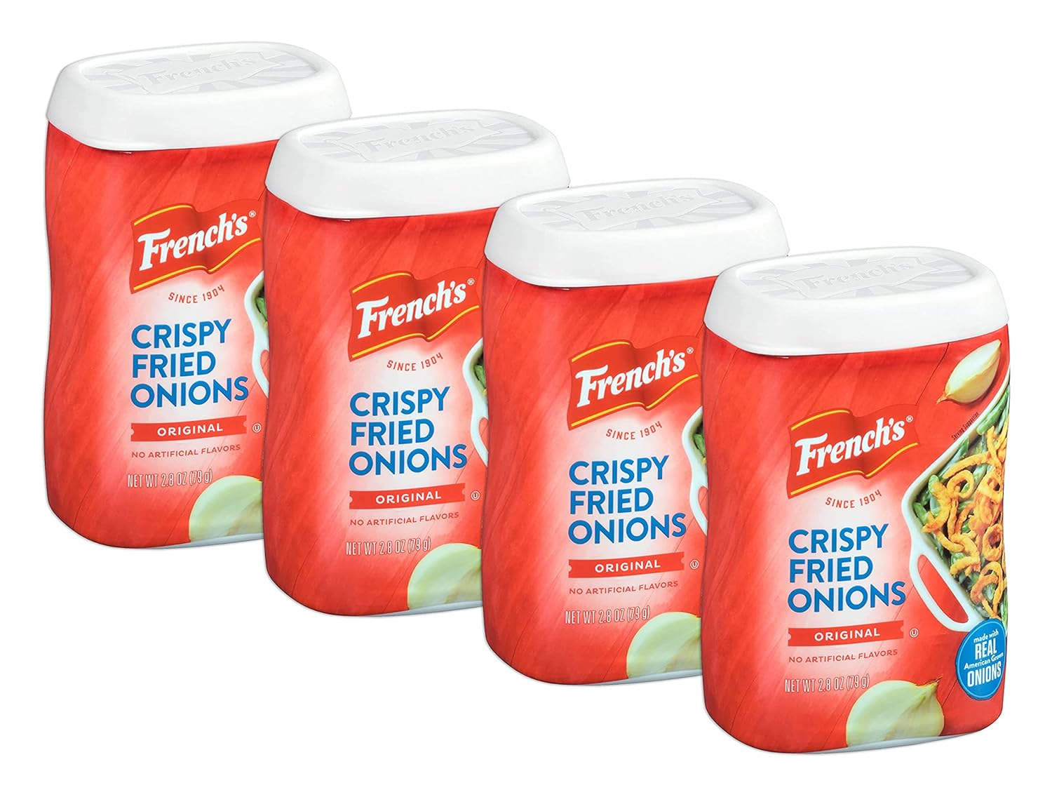 French's Crispy Fried Onions, Original, 2.8 oz PACK OF 4