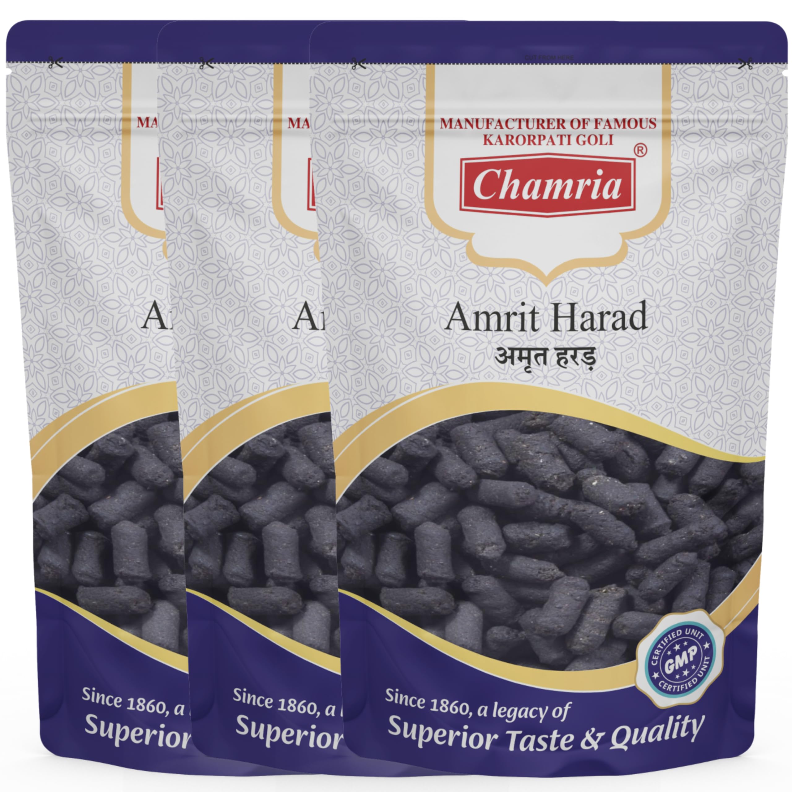 CHAMRIA Amrit Harad Digestive Mouth Freshener Mukhwas 120 Gm Pouch Pack of 3 (B0D5BDW8DC) Amazon Price History, Amazon Price Tracker