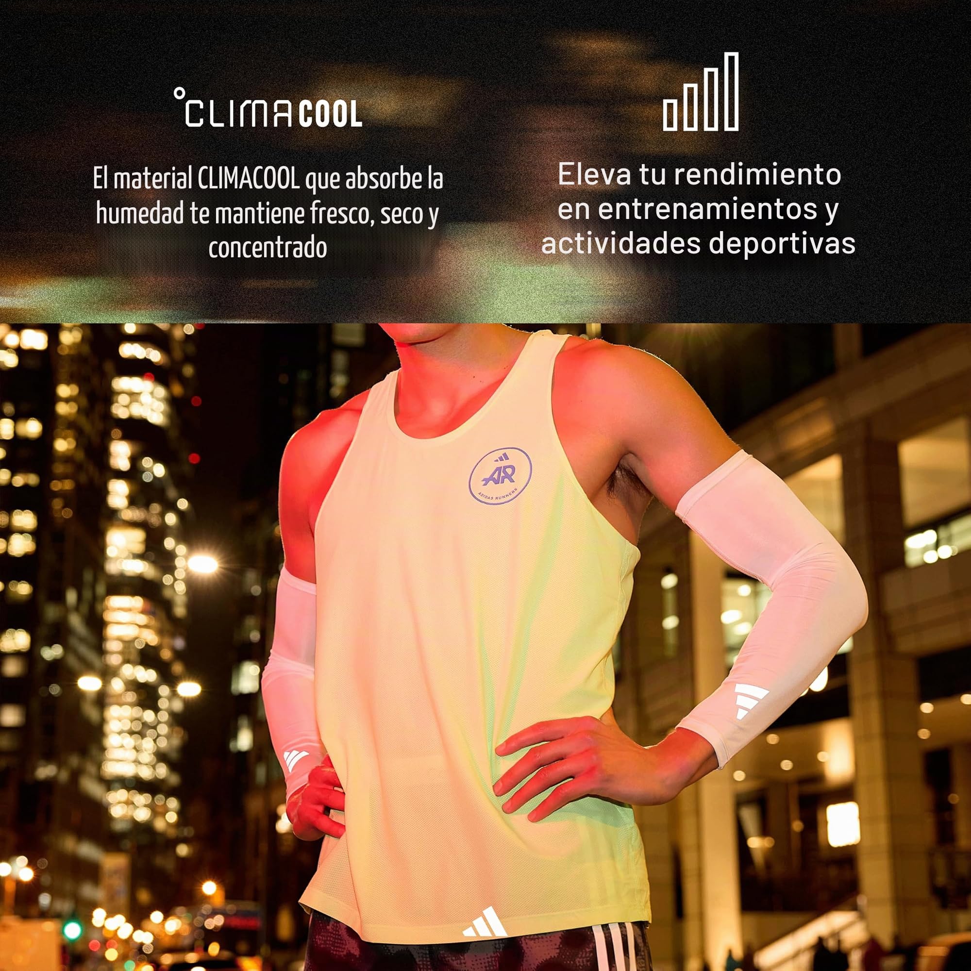 adidas Aeroready Compression Arm Sleeves Mangas deportivas Unisex adulto Pack de 2