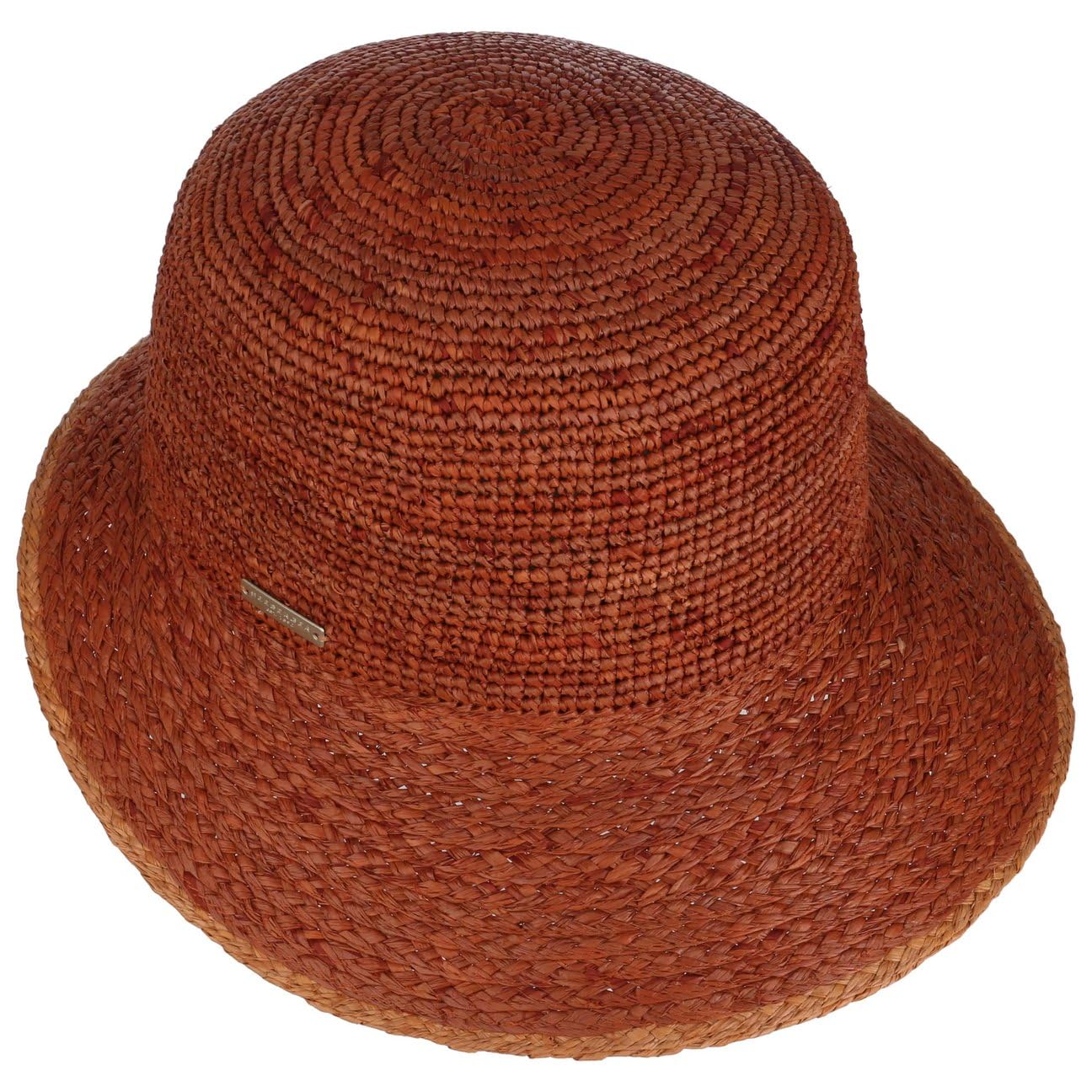 Seeberger Tascova, cappello di paglia estivo, da donna, da giardino, da spiaggia, da donna, con paralume primavera-estate, taglia unica, marrone
