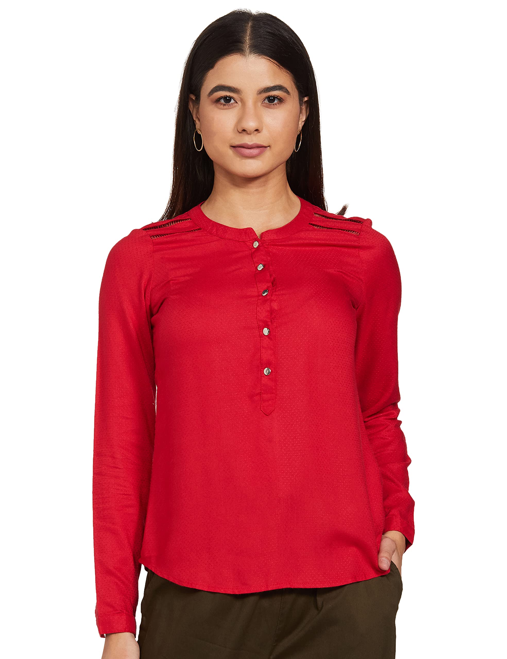 Women's Solid Regular Fit Top