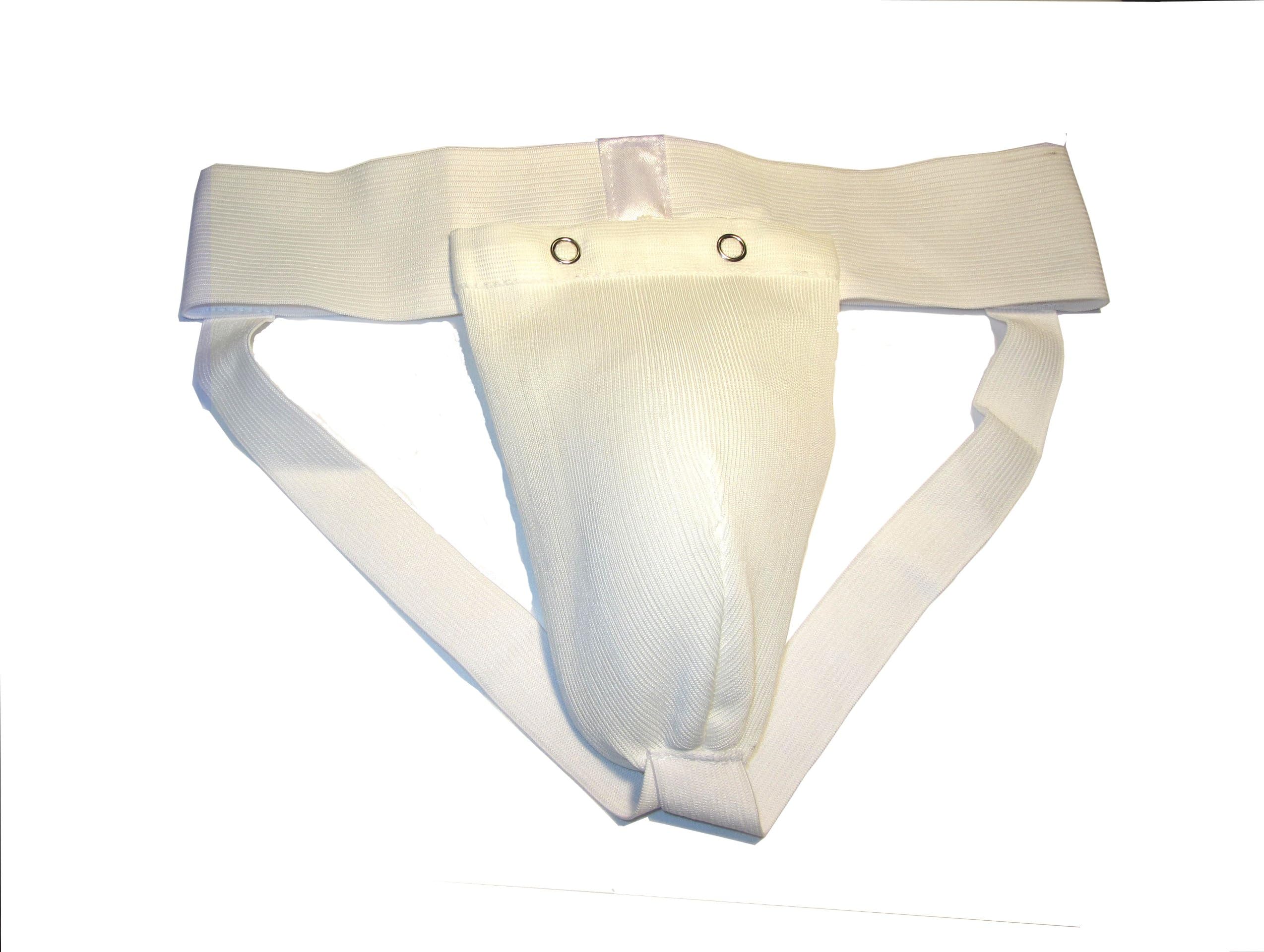 Groin Guard WHITE Junior MMA Karate Kickboxing