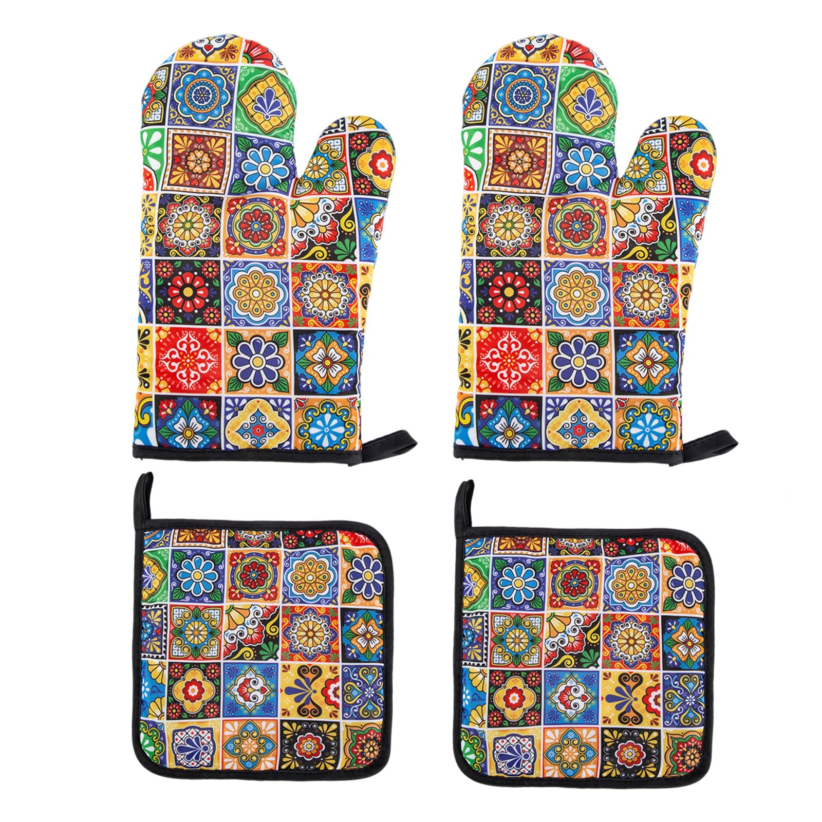 Maniques de cuisine mexicaine et gants isolants thermiques pour le four