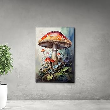 Amazon.com: SUDDENSUPPLY Watercolor Mushroom, Watercolor