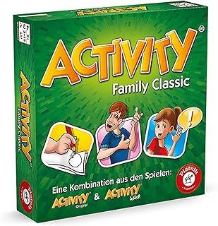 Piatnik 6050 Activity – The Classic Game as a Family Version With Junior and Original Cards, from 8 Years and Over, 3 to 16 Players, Miming, Drawing, Party Game