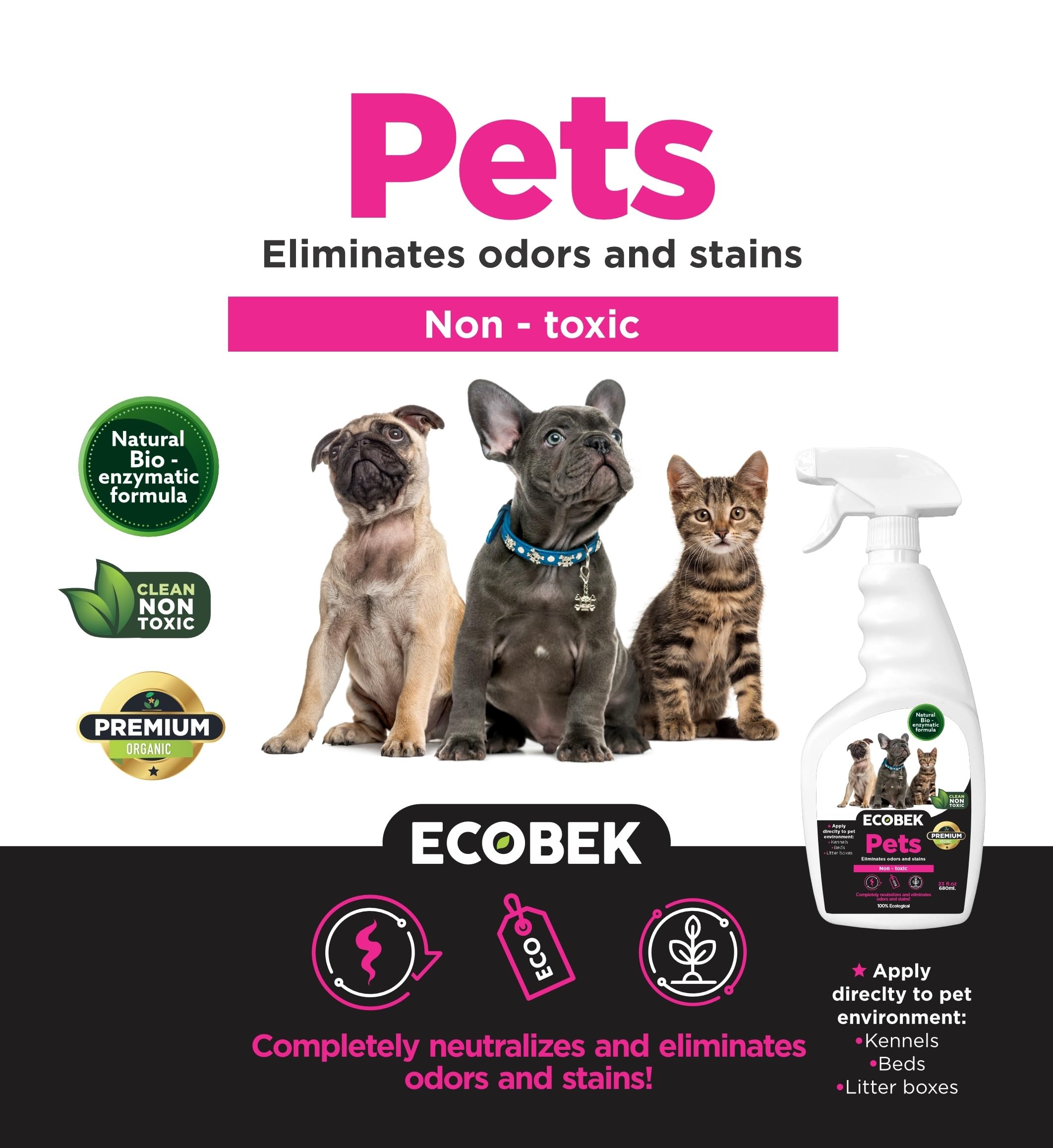 Clorox Urine Remover for Stains and Odors, 128 Oz Refill Bottle, 4/Carton