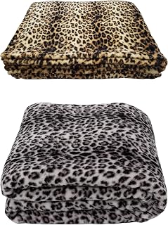 Wohndecke Luxuriöse Leopard 150x200 cm – Kuscheldecke mit Tierprint & Felldecken-Optik, Cashmere Soft Touch Feeling, Coral Fleece Sofadecke, extra weich & warm für Sofa und Bett