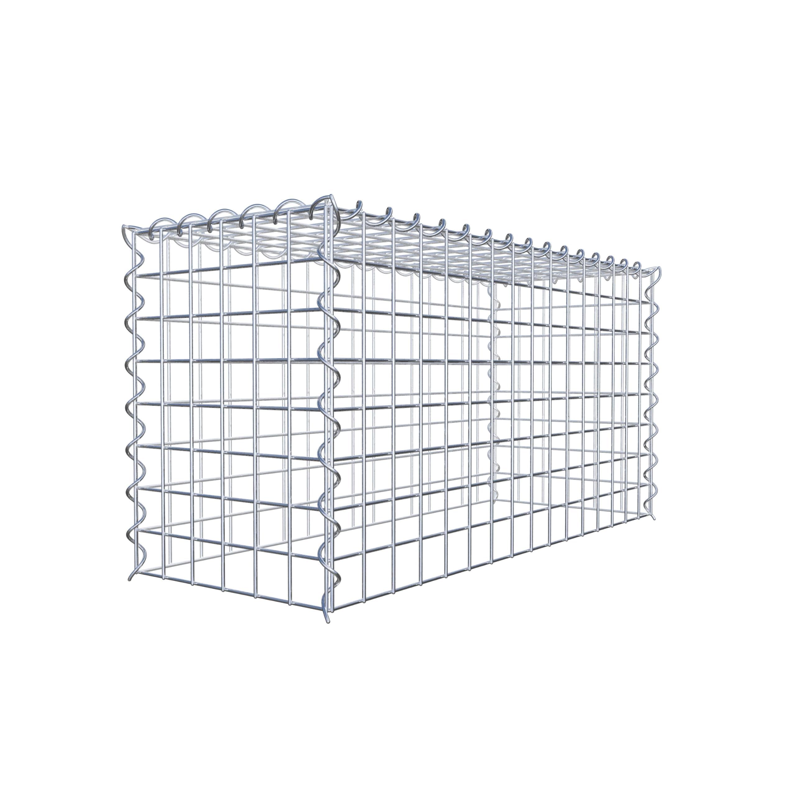 Gabiona - Gabione 80 x 40 x 30 cm - Anbau-Korb Typ 3 (ohne Bodengitter) - Verzinkter Gabionenkorb mit Maschenweite 5x5 cm