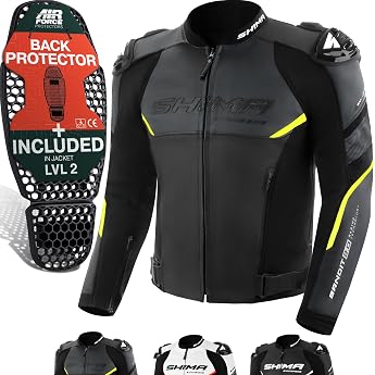 SHIMA Bandit 2.0 Men's Motorcycle Jacket Trousers with Protectors AirForce
