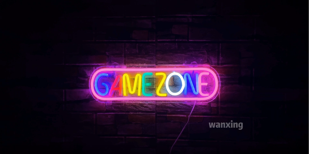 Lampe Néon Gaming 3D USB - Enseigne Lumineuse Game Room Pour Chambre, Salle De Jeux Et Décoration Gamer
