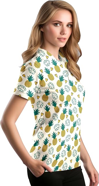 Womens Golf Shirt Short Sleeve Tennis Shirts Athletic Tops Funny Golf Shirts for Woman
