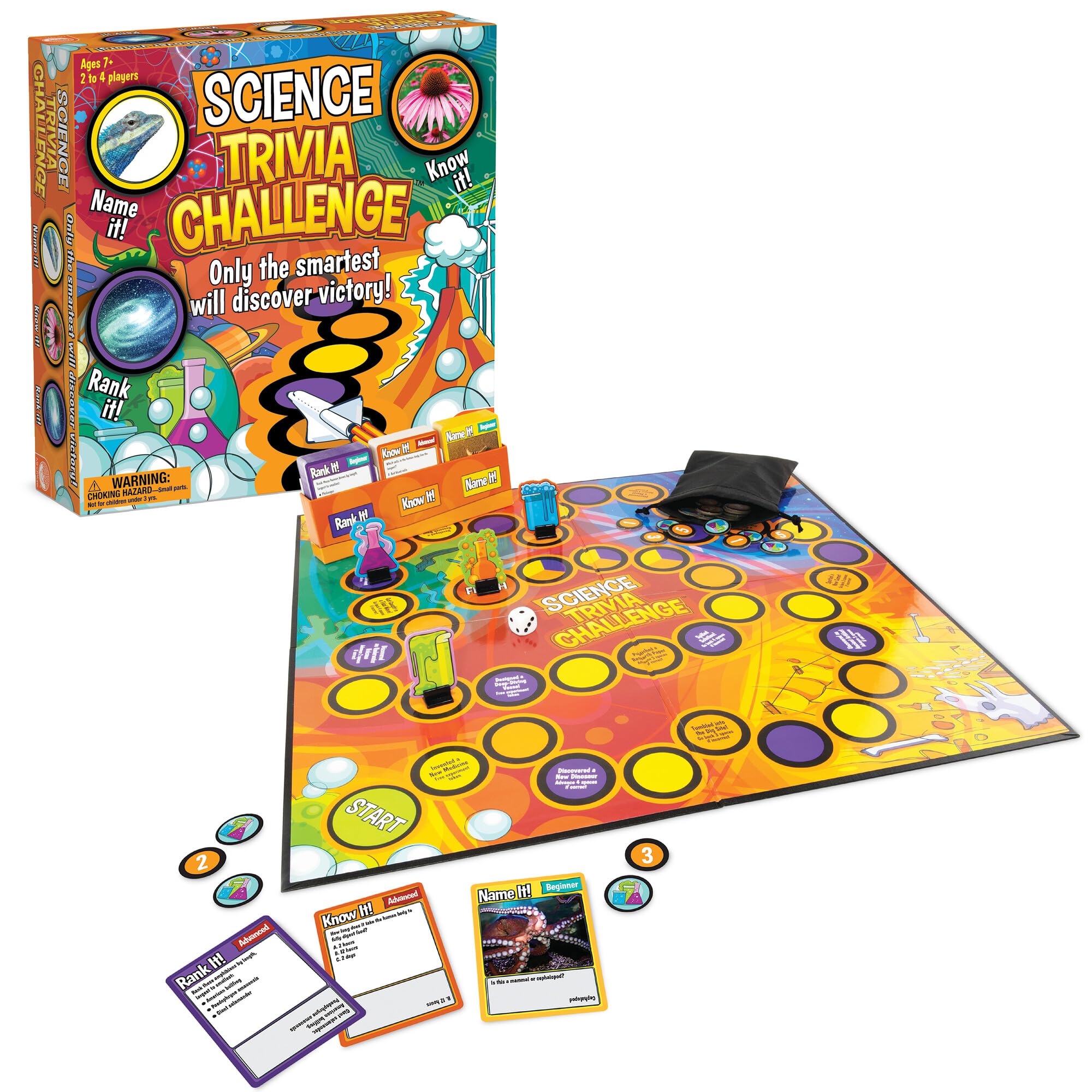 MindWare Science Trivia Challenge Game - Educational & Fun Game for Families & Kids Ages 7 & Up
