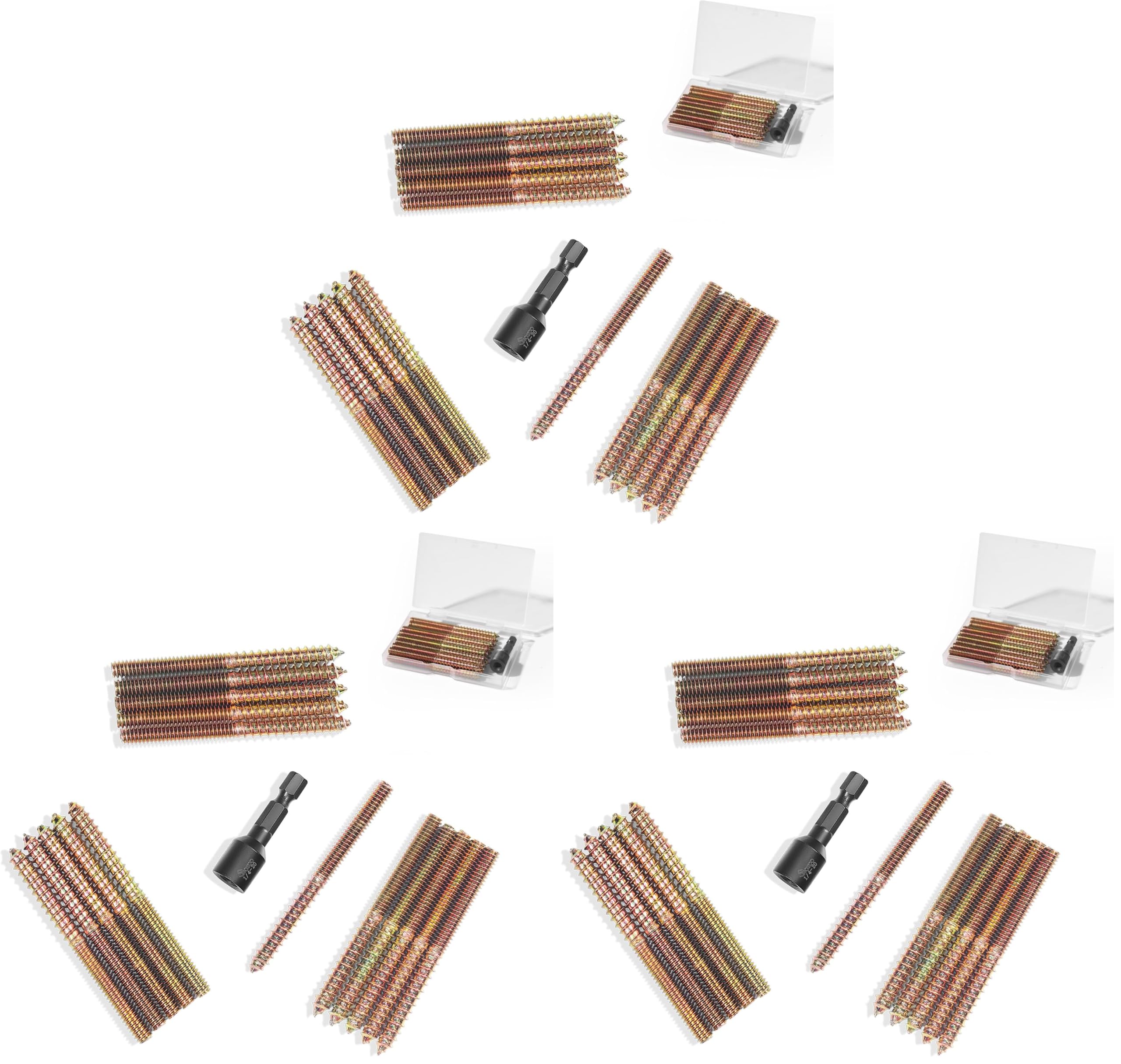 Hanger Bolts Kit - 16 Bolts & Driver -7