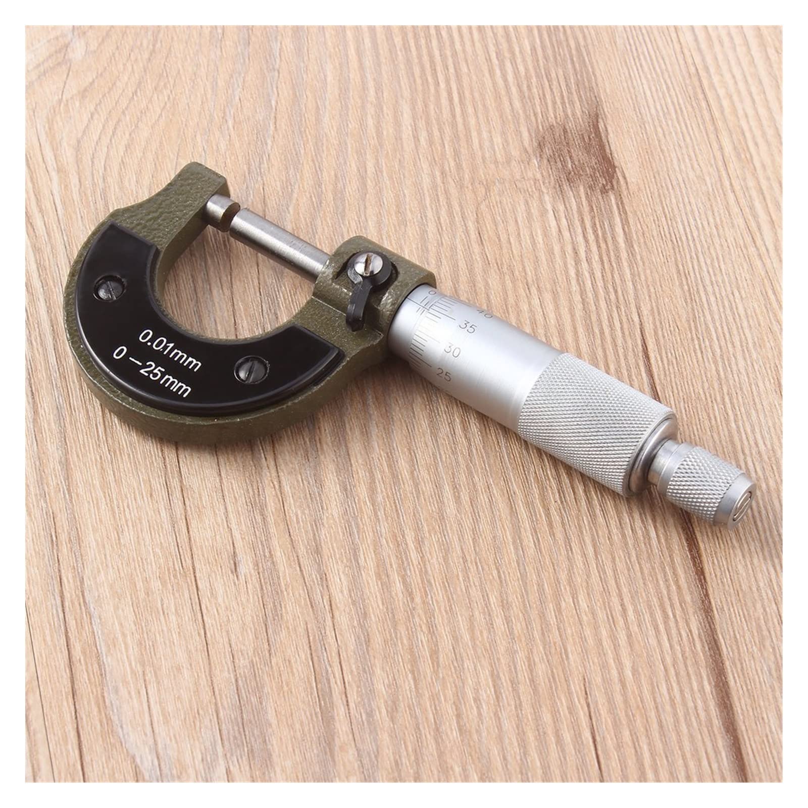 Micrómetro Digimatic 0-25mm 0,01mm Calibre Exterior micrómetro métrico Herramienta con Metal para Herramienta de Calibre mecánico Little Surprise