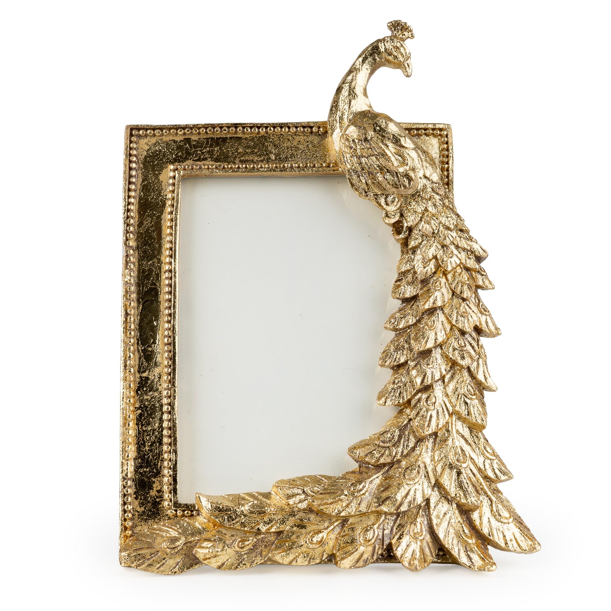 Madison & Mayfair Peacock Photo Frame 4x6" Gold Resin