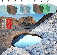 Vista 4 de OOWLIT Lentes de repuesto compatibles con Oakley Fives Squared Sunglass