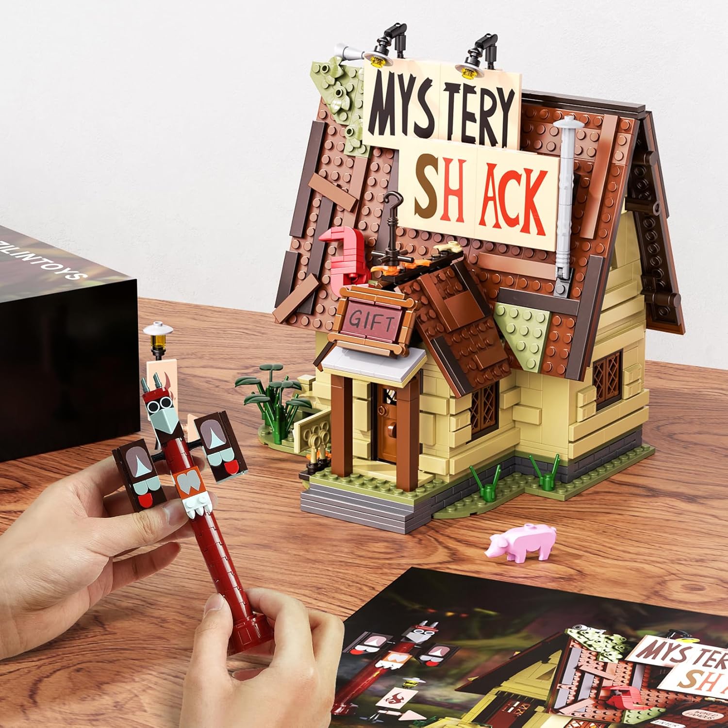 Gravity House Building Sets, Mystery Shack Building Toys Compatible with Lego, Collectible Buildable Fun Model Toys, Collection Gift for 6+ Boys Girls Adults and TV Fans (965 PCS) Gravity House Building Sets, Mystery Shack Building Toys Compatible with Lego, Collectible Buildable Fun Model Toys, Collection Gift for 6+ Boys Girls Adults and TV Fans (965 PCS)