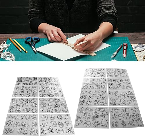 Miniatura 3 de 8 hojas termorretráctiles, hojas de plástico retráctiles, papel de arte retráctil para bricolaje, llavero, colgante, decoración de manualidades,