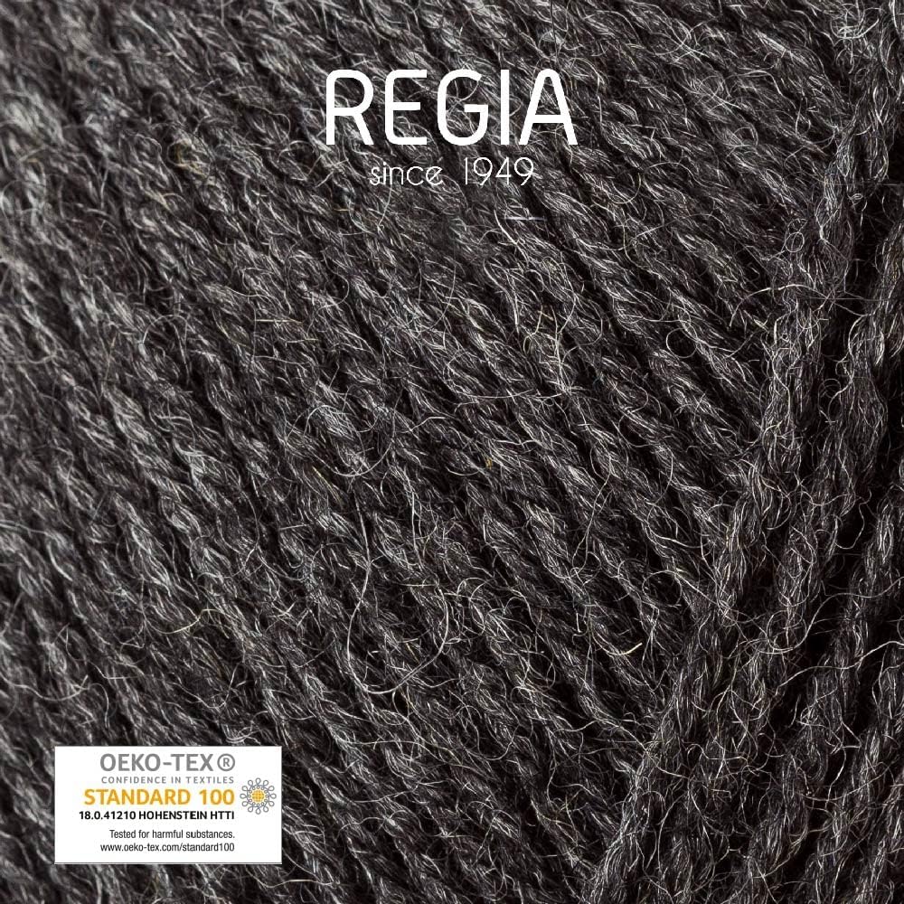 Regia 4 Ply 100gm 00522 Anthrazit Meliert