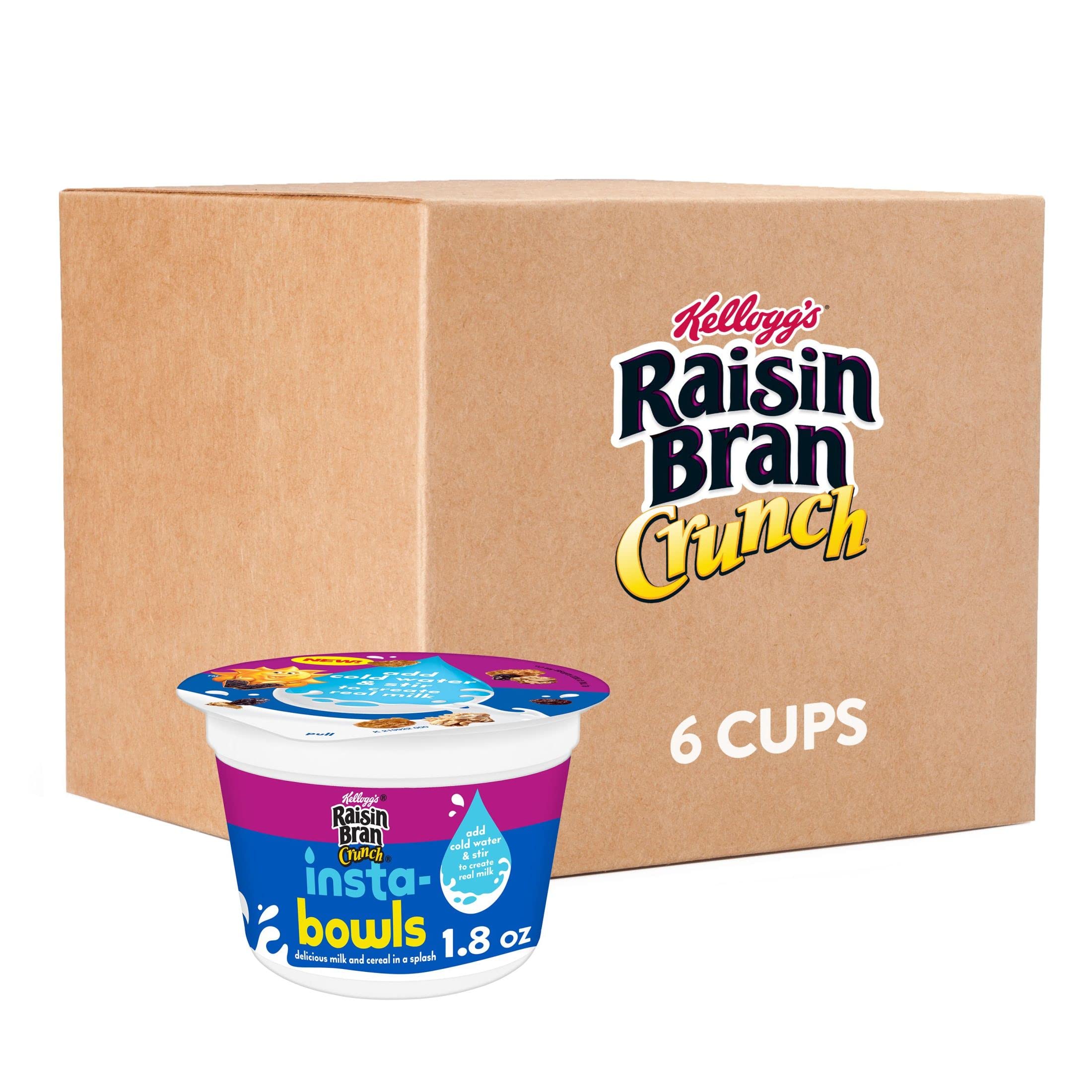 Buy Kellogg's Raisin Bran Crunch Instas Cold Breakfast Cereal, Instant
