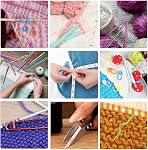 Bamboo Knitting Needles Set, 66-Pcs Circular & Single Pointed Kit | Great Variety of Sizes & Accessories; Smoothed Wood Material; Beginner Weaving DIY Supplies