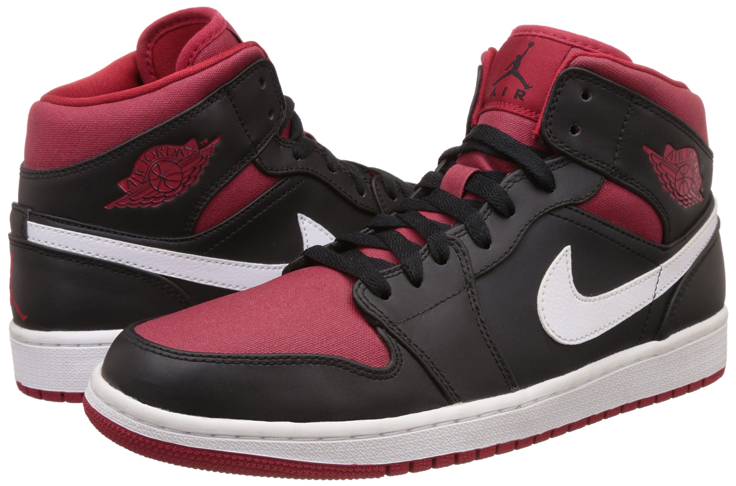 Nike Mens Air Jordan Mid Black Gym Red White Desertcart Seychelles