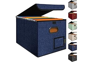 Kids Artwork Storage Organizer: BALEINE File Organizer Box with Lid