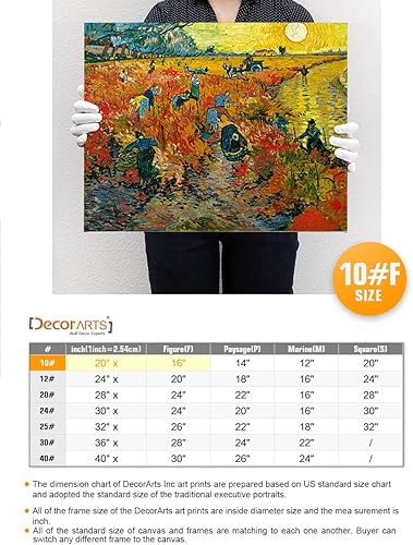 Vista 905 de DECORARTS - Almond Blossom Tree - Vincent Van Gogh Art Reproduction. Giclee Canvas Prints Wall Art for Home Decor 30x24