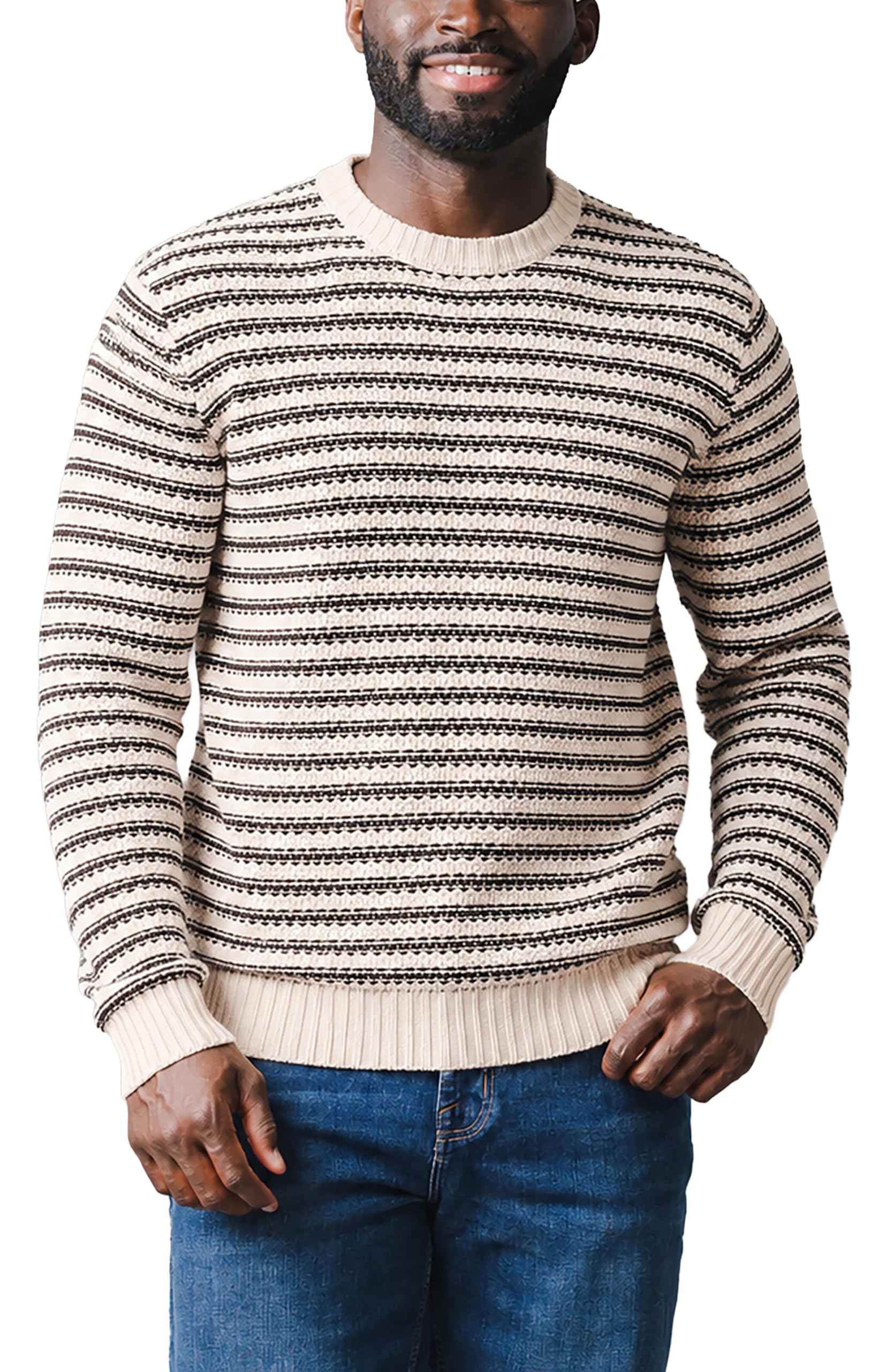 Hope &amp; Henry Girls Cable Front Pullover Sweater