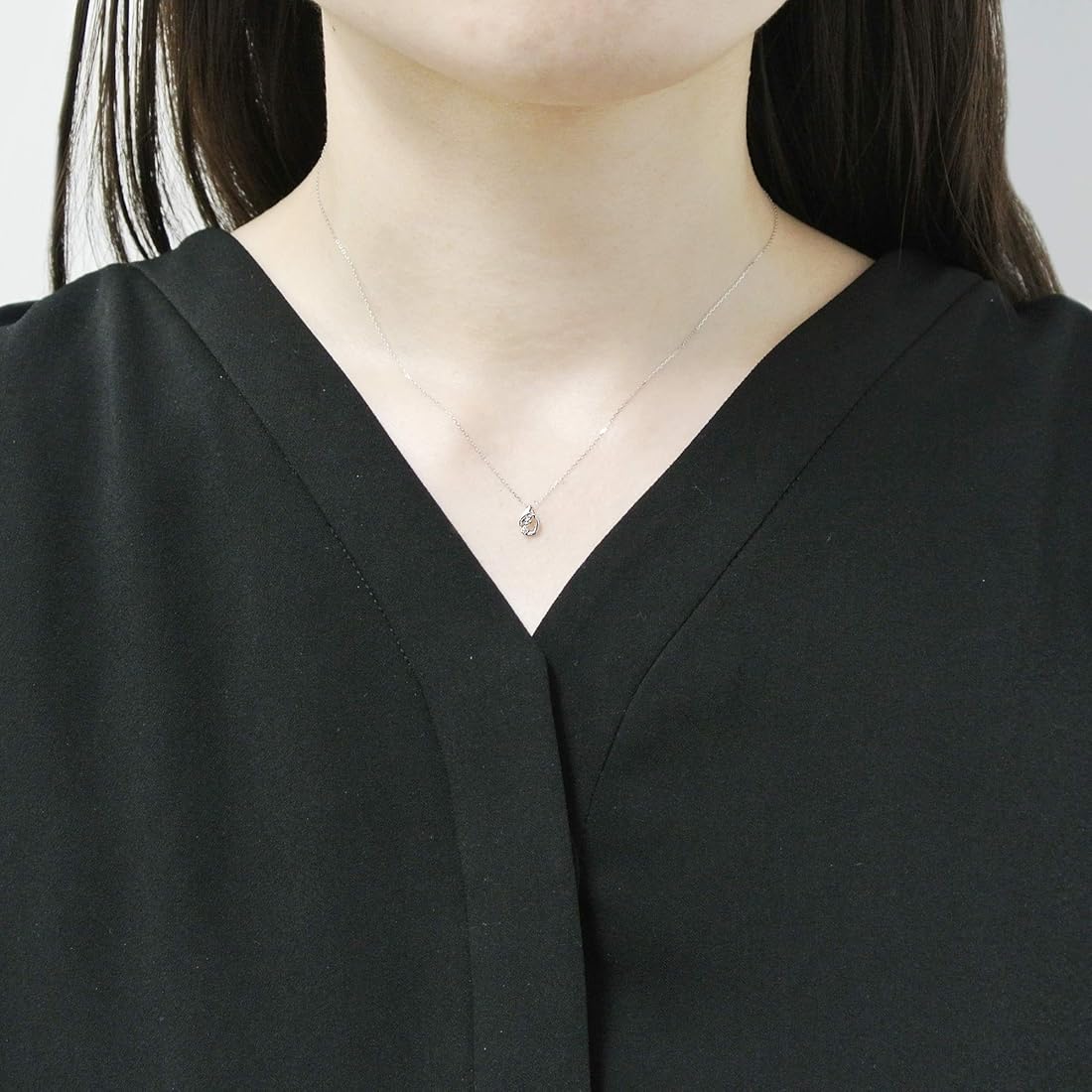 お1人様1点限り】 ヴァンドーム青山 k10PG ネックレス ドロップ