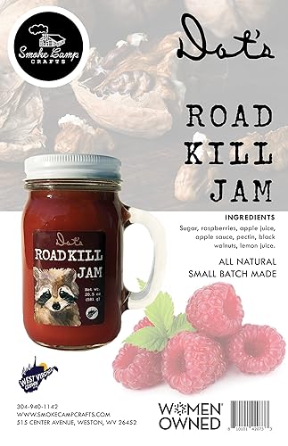 Miniatura 2 de Road Kill Jam in Pint Jar con asa – 16 oz – Minero de carbón, Hillbilly, Country, Primitive, camionero, cazador, conductor de camión, regalo de