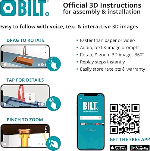 Miniatura 4 de Eden Fireclay - Fregadero de cocina y kit de cuidado de 18 pulgadas, color negro mate