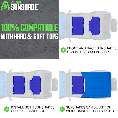 Miniatura 4 de Alien Sunshade JK 2D - JKU 4D - Parasol delantero de longitud completa