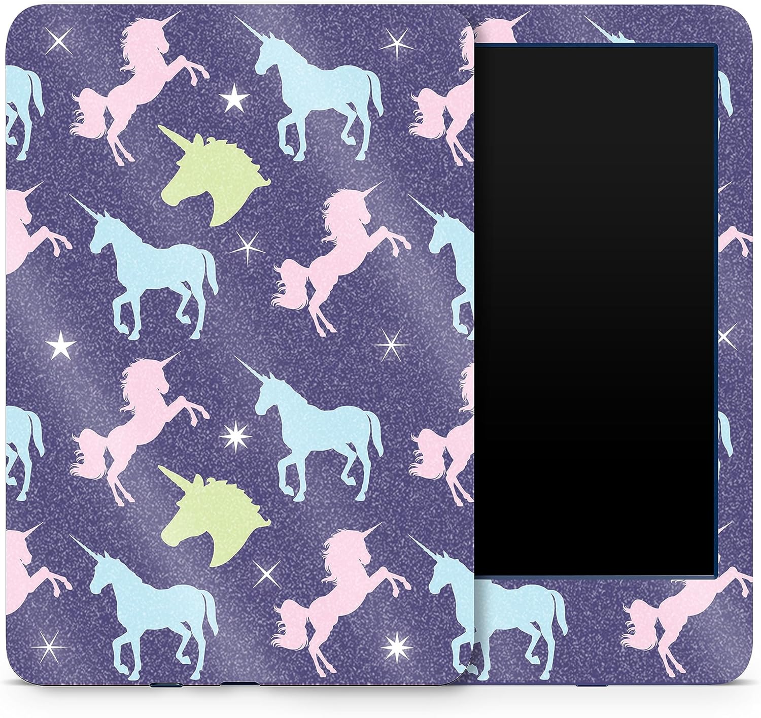 MightySkins Glossy Glitter Skin Compatible with Amazon Kindle 6-inch 11th Gen (2022) Full Wrap - Unicorn Dream | Protective High-Gloss Glitter Finish | Easy to Apply | Made in The USA