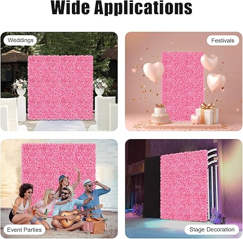 Miniatura 6 de Arreglo de flores artificiales para decoración de paredes paneles decorativos con hortensias artificiales para el hogar, fiestas, bodas, Navidad,