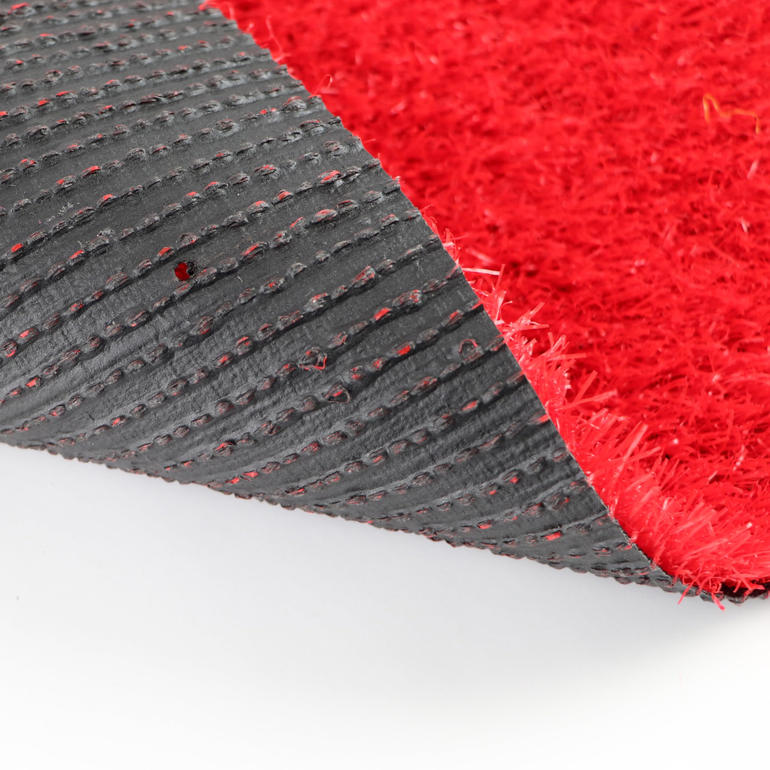 Primaflor Kunstrasen Expo B1 | 200x50 CM | Rot | 22 mm | B1 Kunstrasen für Messe und Event | wasserdurchlässig | UV-stabil | weiche Oberfläche | künstlicher Rasen als Messe-teppich-boden