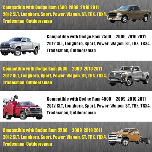 Miniatura 4 de GXARTS Funda de Asiento de Tela de Repuesto para la Parte Inferior del Lado del Conductor, Color Gris, Compatible con Dodge Ram 1500 2500 3500 4500