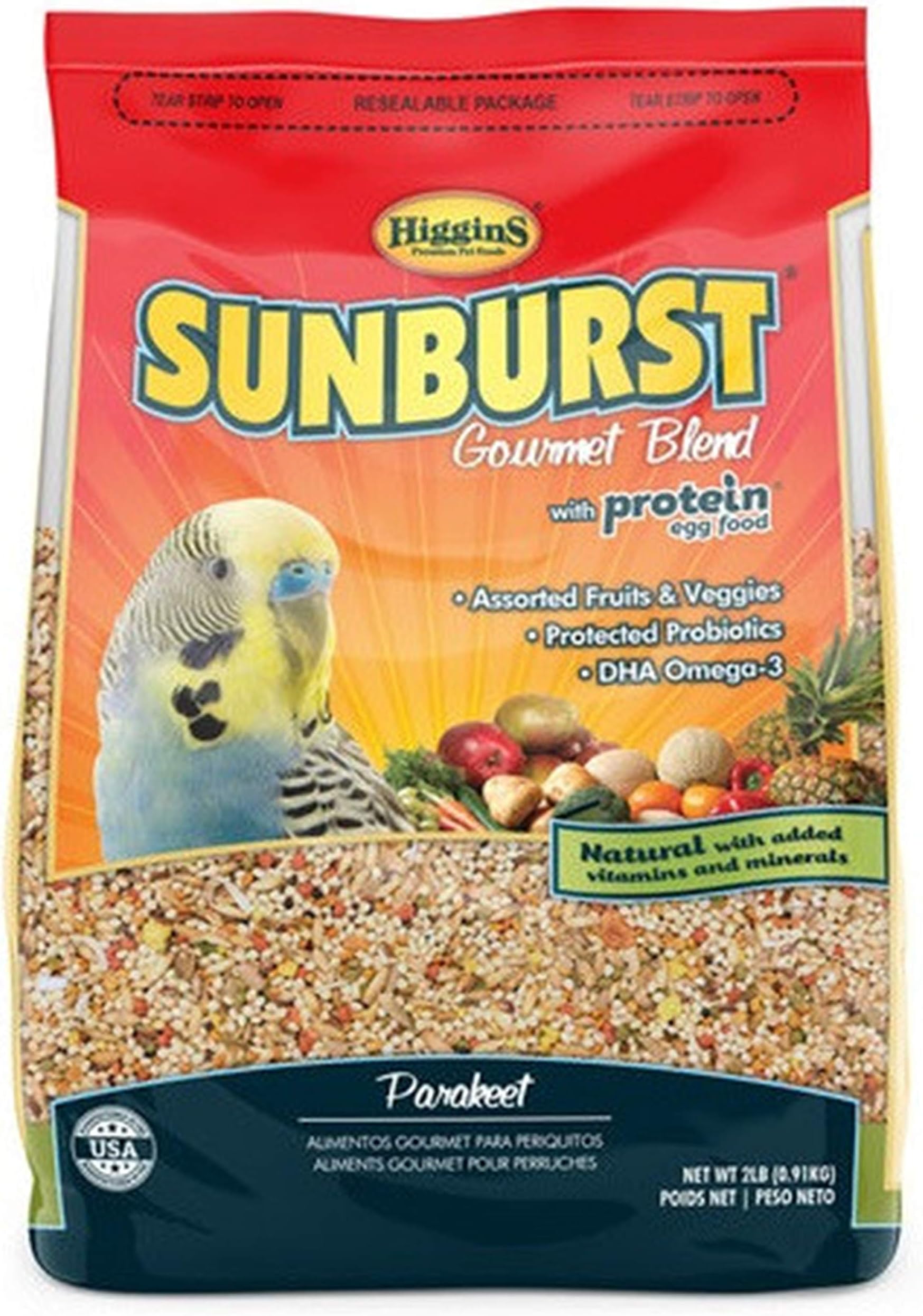 Sunburst Parakeet 2 lbs