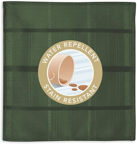 Miniatura 5 de Manteles de tela Newbridge resistentes a la suciedad, no necesita planchado, a cuadros elegantes