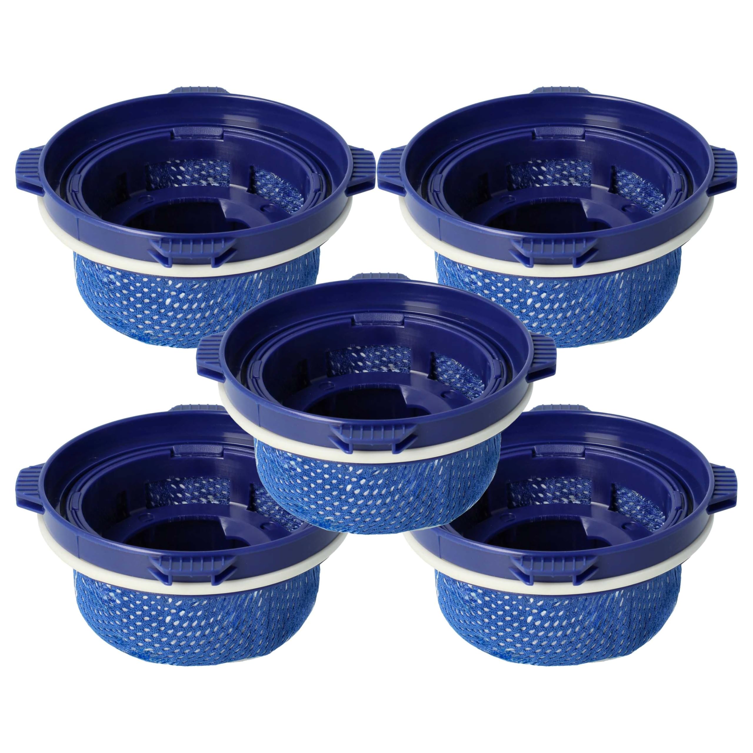 vhbw 5x Filtro compatible con Samsung VCASAE 90A, 90B aspiradora - Filtro de aire de salida, azul