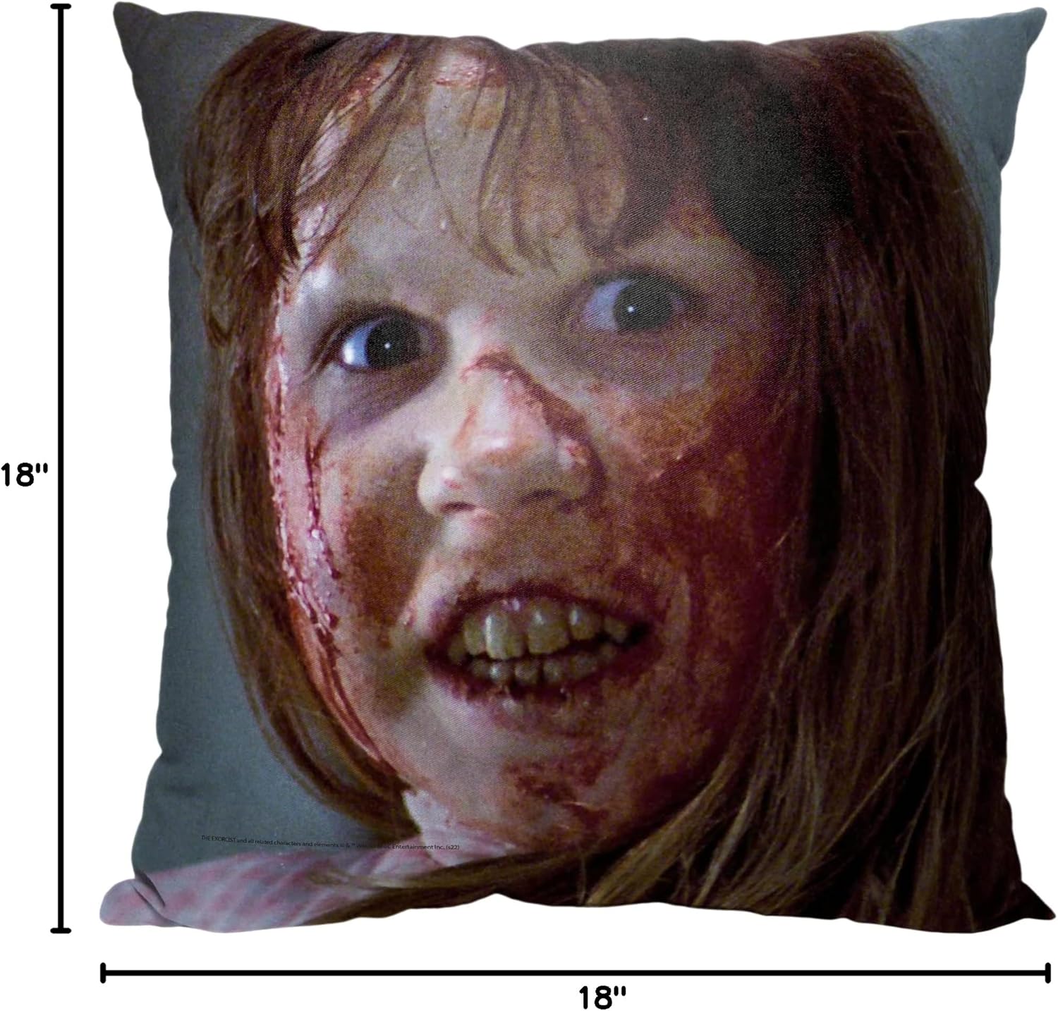 NORTHWEST Exorcist Pillow, 18" x 18", Beginning to Turn